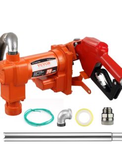 VEVOR 12V Fuel Transfer Pump 75.7 L/min with Auto Nozzle