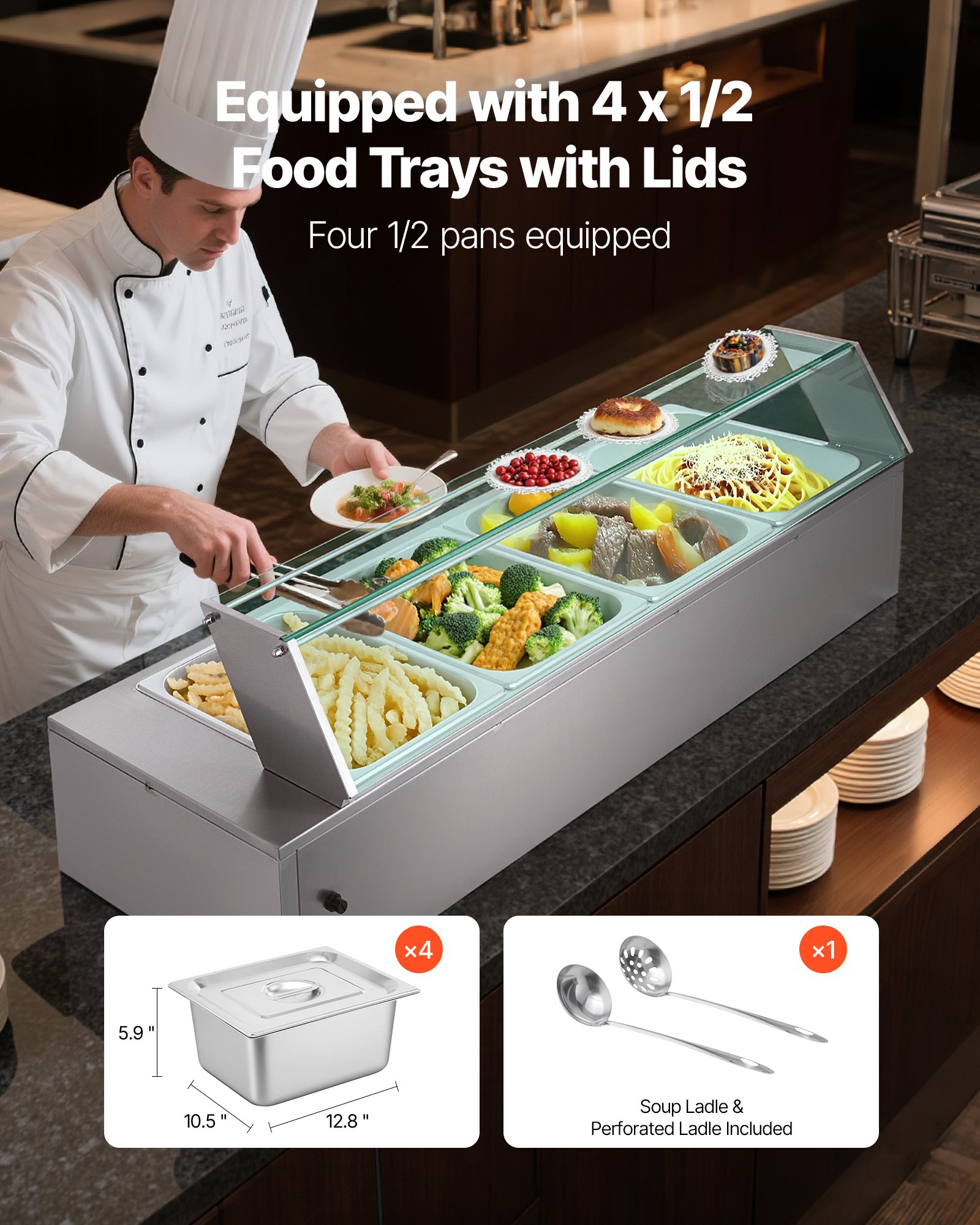 MFOW22S8commercialfoodwarmerf2  VEVOR Instrumenti un Citi Darbarīki | Pieejami Uzticami Mājas uzlabošanai