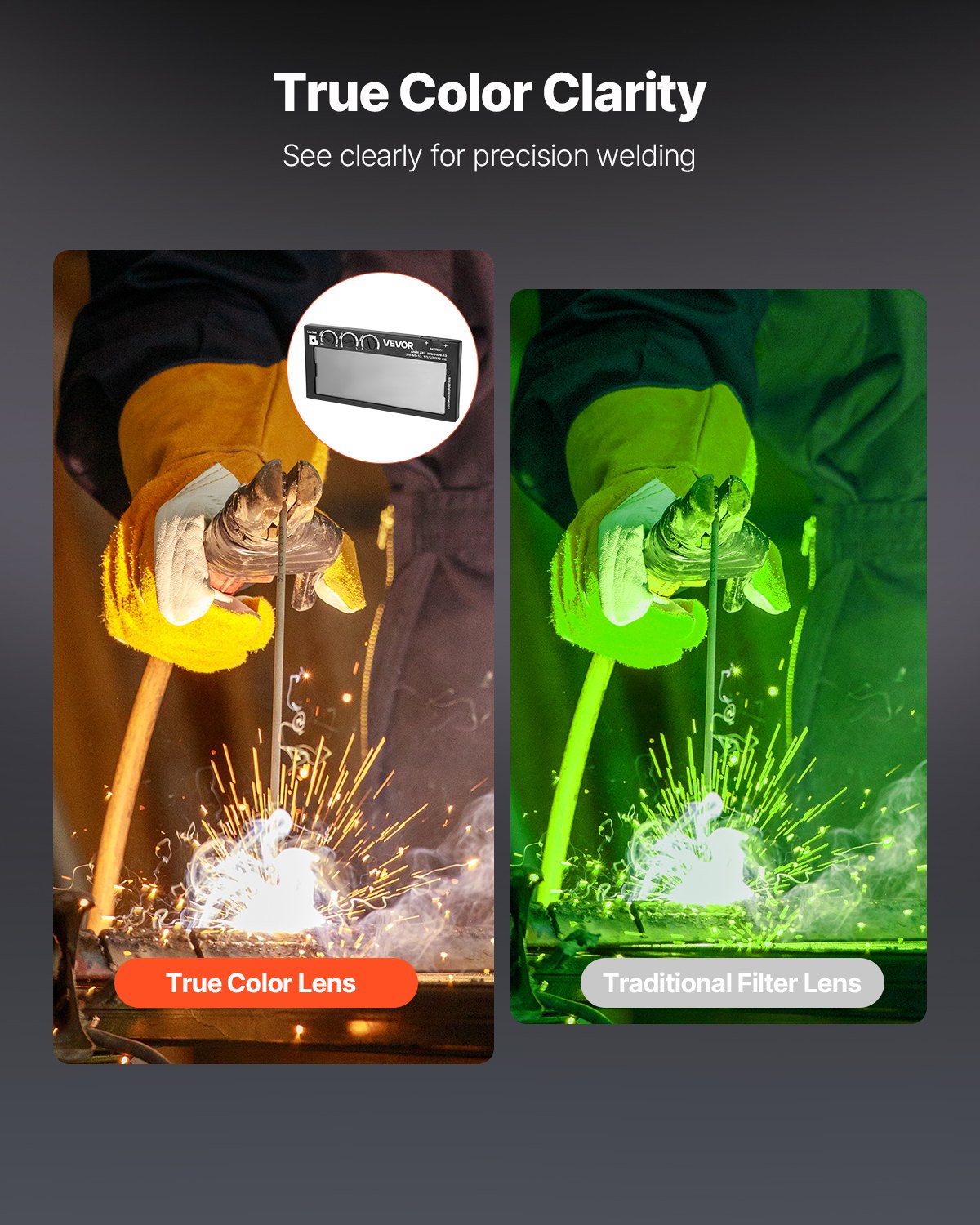 MFOW2PL6autodarkeningweldinglensf3  VEVOR Instrumenti un Citi Darbarīki | Pieejami Uzticami Mājas uzlabošanai Dual Arc Sensors