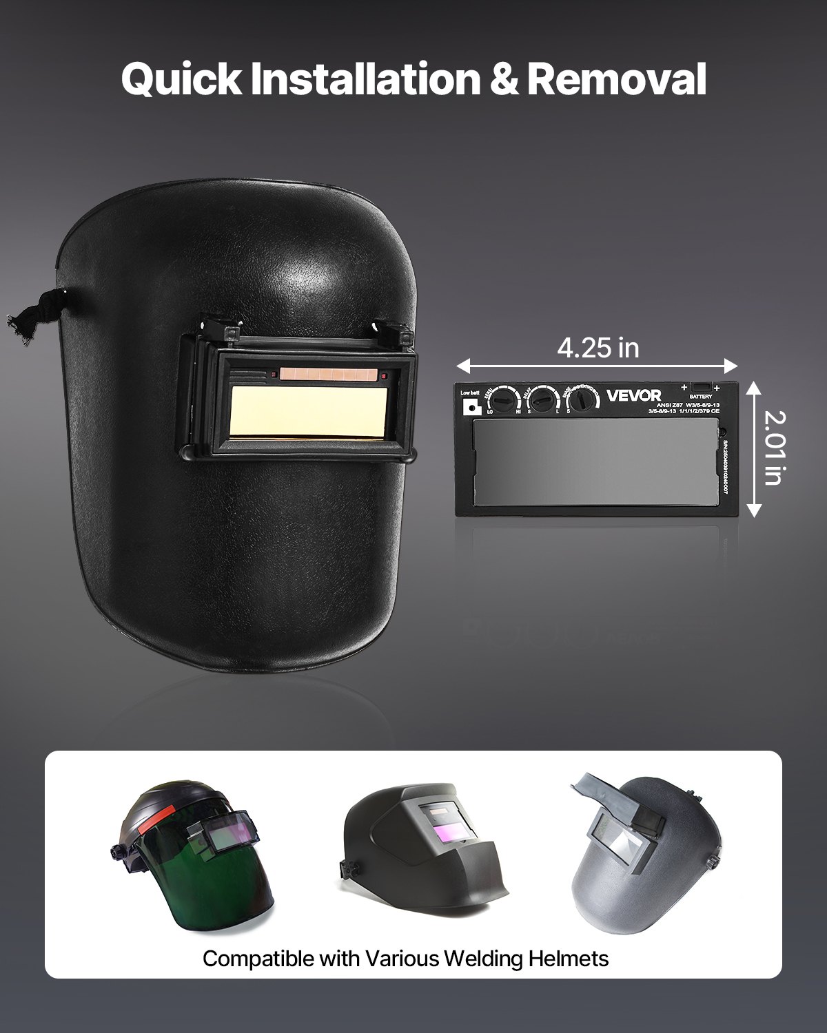 MFOW2PL6autodarkeningweldinglensf5  VEVOR Instrumenti un Citi Darbarīki | Pieejami Uzticami Mājas uzlabošanai for TIGMIGMMA Helmets