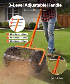 Steel Lawn Roller for Seeding and Fertilizing