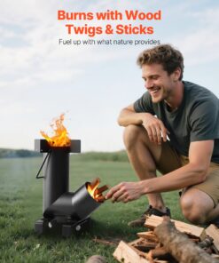 Carbon Steel Wood Burning Stove with Carry Bag