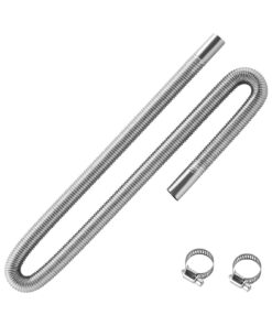 VEVOR 1200mm Stainless Steel Diesel Heater Exhaust Hose Kit with 2 Clamps