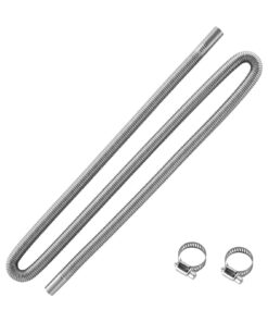 VEVOR 1980 мм гибкий выхлопной шланг из нержавеющей стали с 2 хомутами для дизельных обогревателей 2KW 5KW 8KW