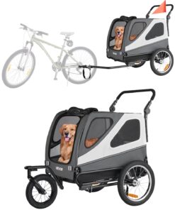 VEVOR 2-in-1 Dog Bike Trailer & Stroller