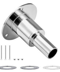 VEVOR 24mm Stainless Steel Thru Hull Exhaust Fitting Kit for 2KW-8KW Diesel Heaters with Gaskets