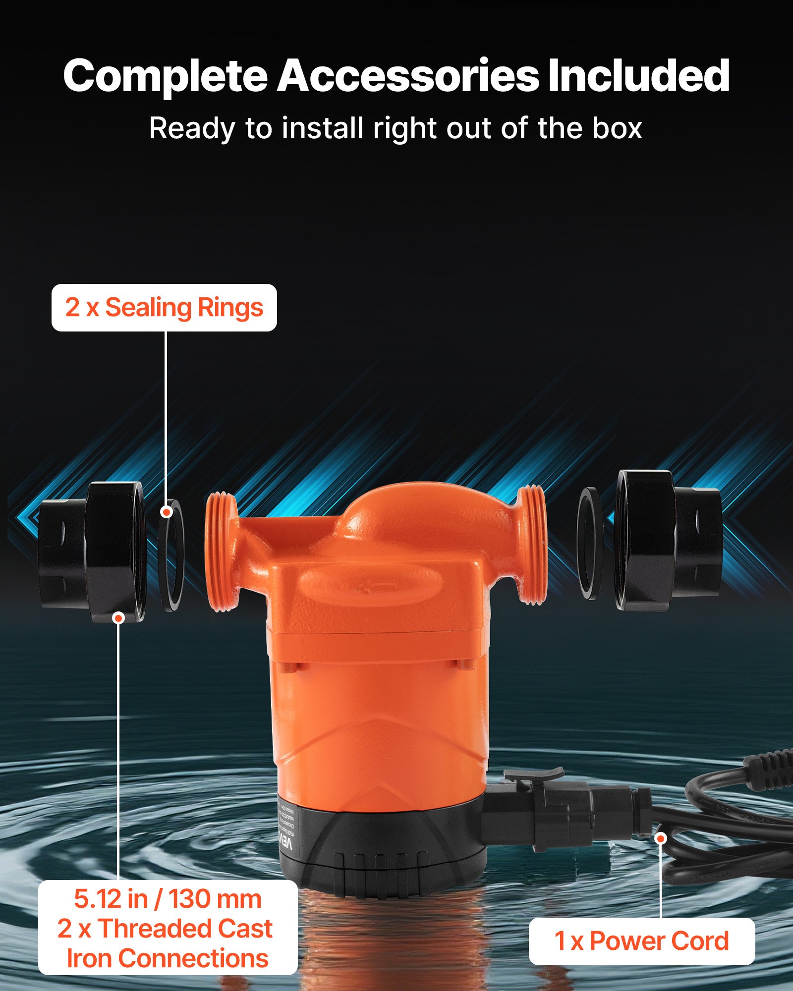 MFQPI9FRcirculatorpumpf4  VEVOR Instrumenti un Citi Darbarīki | Pieejami Uzticami Mājas uzlabošanai 22W