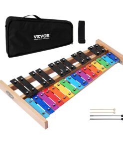 VEVOR 27-Note Glockenspiel Xylophone with Colorful Metal Keys