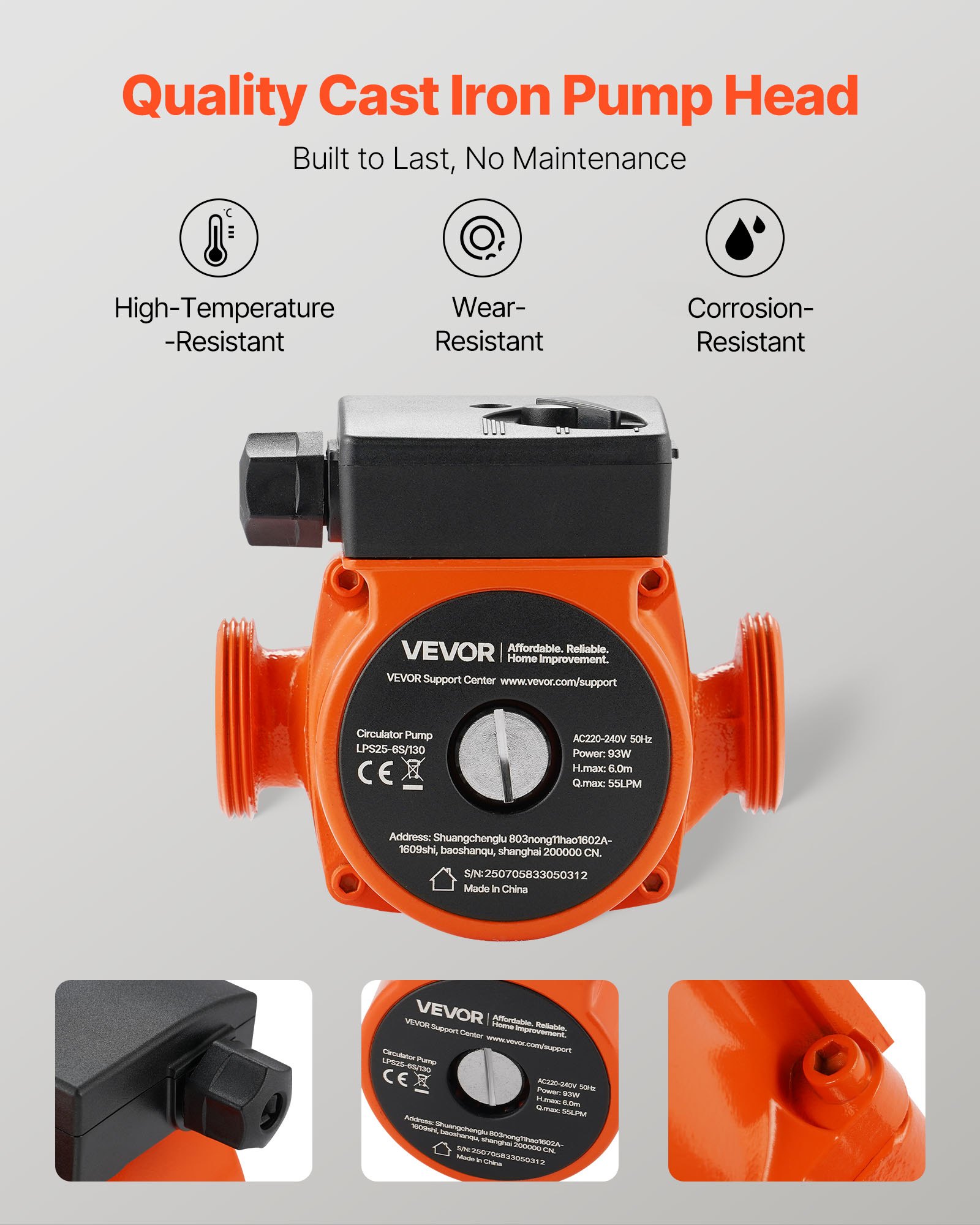 MFQPKBDOcirculatorpumpf1  VEVOR Instrumenti un Citi Darbarīki | Pieejami Uzticami Mājas uzlabošanai 3 Speed