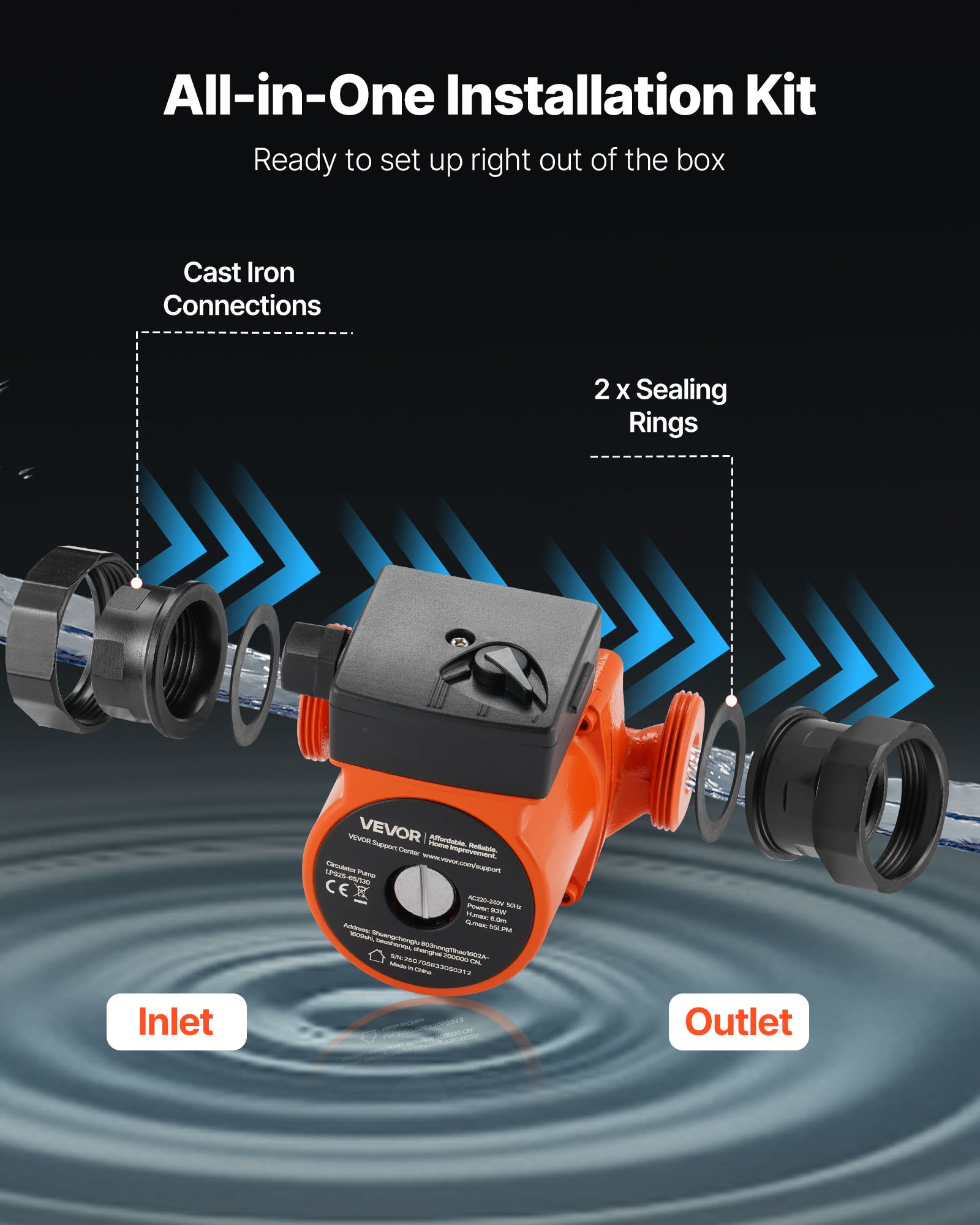 MFQPKBDOcirculatorpumpf2  VEVOR Instrumenti un Citi Darbarīki | Pieejami Uzticami Mājas uzlabošanai 18 HP