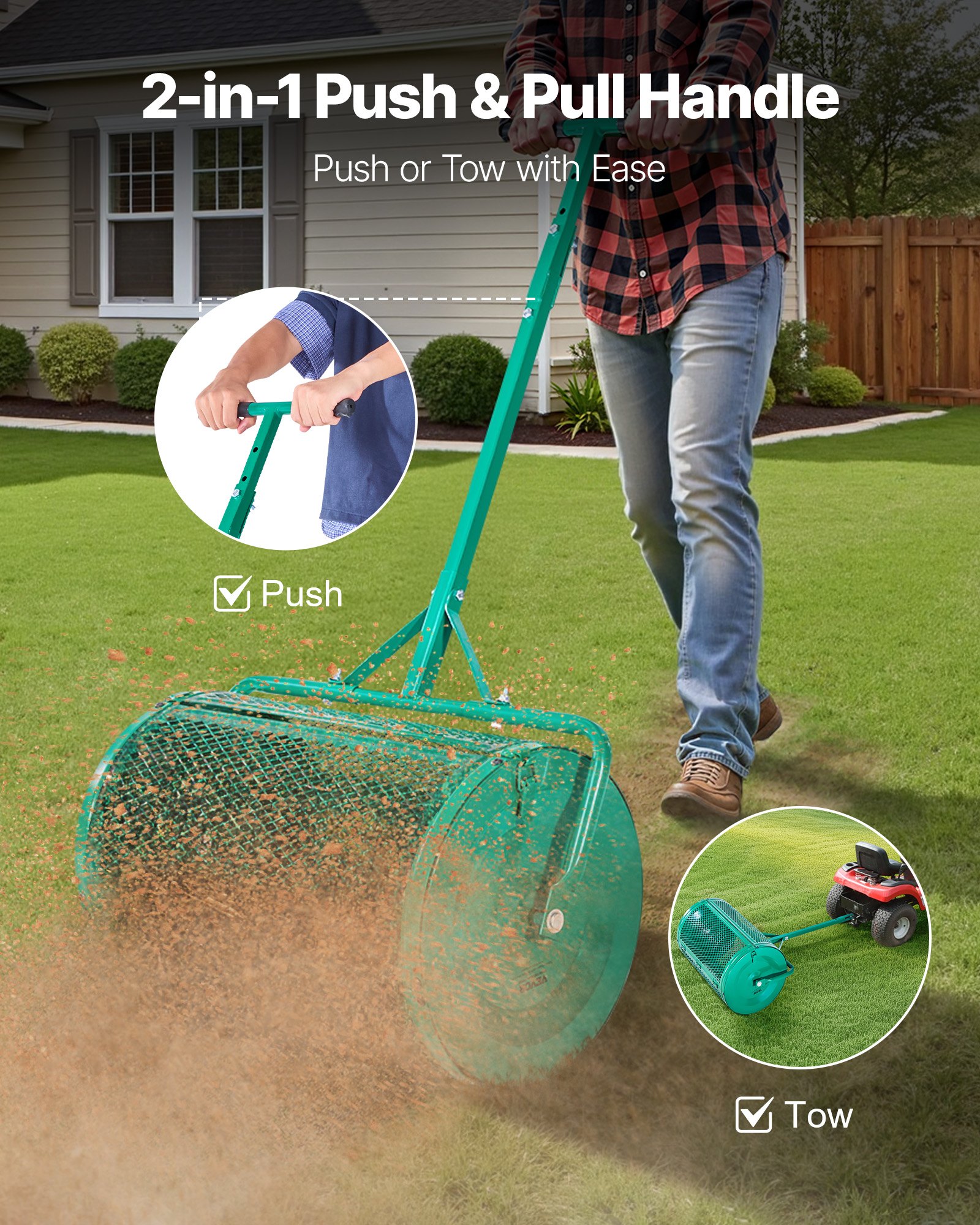 MFR8Q8QYcompostspreaderf1  VEVOR Instrumenti un Citi Darbarīki | Pieejami Uzticami Mājas uzlabošanai Регулируемая Высота