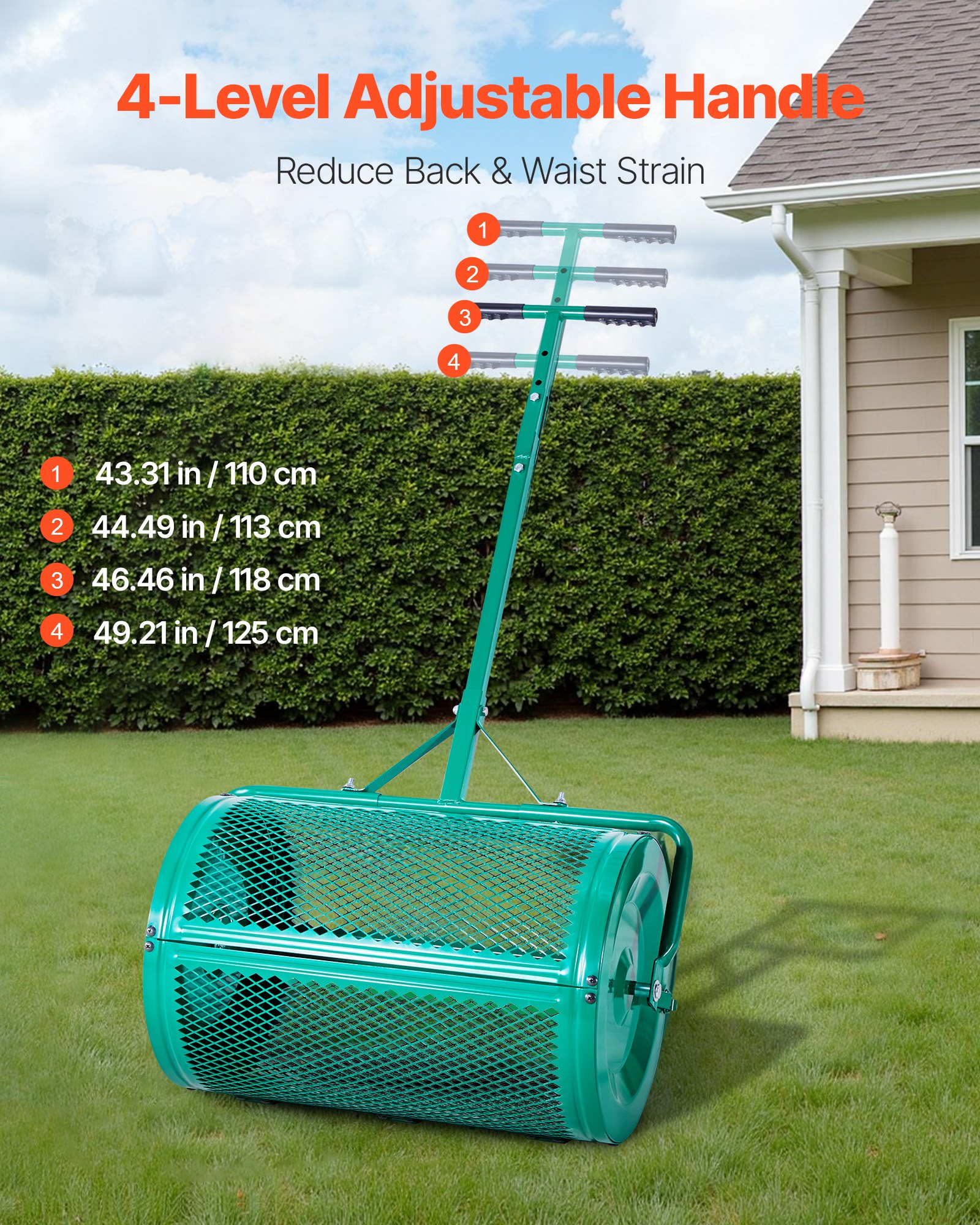 MFR8Q8QYcompostspreaderf2  VEVOR Instrumenti un Citi Darbarīki | Pieejami Uzticami Mājas uzlabošanai Steel Roller for Lawn  Garden Seeding