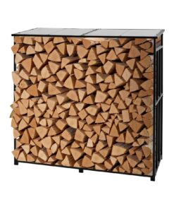 VEVOR 1.85m Outdoor Firewood Rack with Roof – 299kg Capacity