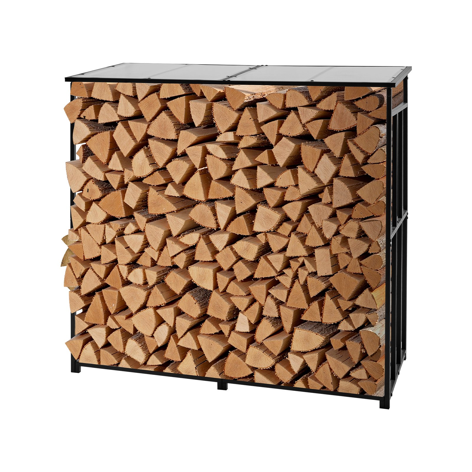MFVJ2ZWZfirewoodrackm10012  VEVOR Instrumenti un Citi Darbarīki | Pieejami Uzticami Mājas uzlabošanai VEVOR 185m Outdoor Firewood Rack with Roof  299kg Capacity