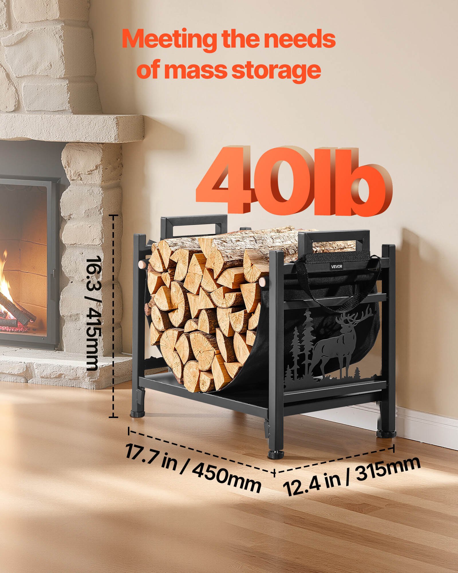 MFVJ35D5firewoodrackf1  VEVOR Instrumenti un Citi Darbarīki | Pieejami Uzticami Mājas uzlabošanai Powder Coated Steel Log Holder