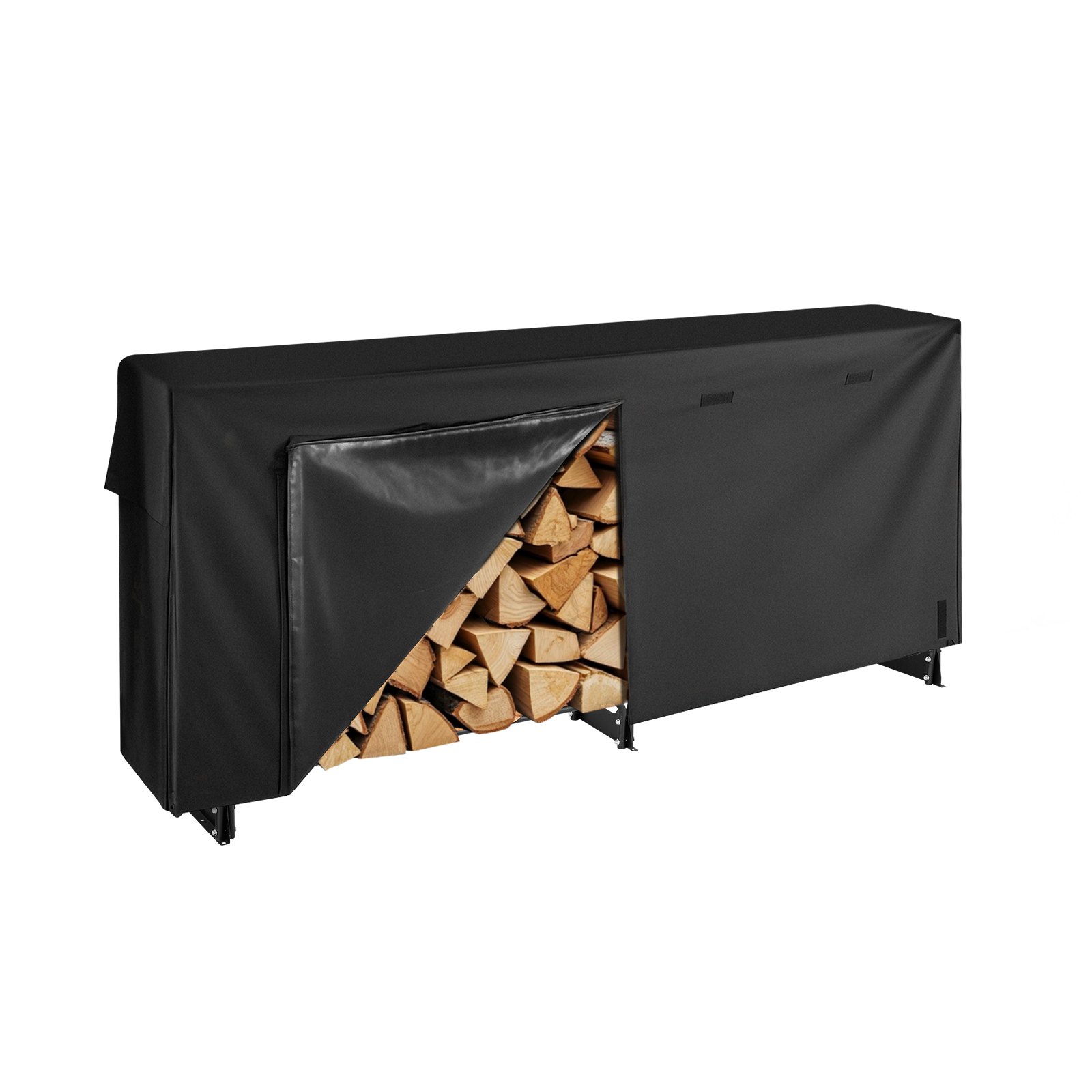 MFVJ42IJfirewoodrackm10012  VEVOR Instrumenti un Citi Darbarīki | Pieejami Uzticami Mājas uzlabošanai VEVOR 257m Outdoor Firewood Rack with Waterproof Cover