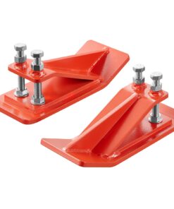 VEVOR Tractor Bucket Edge Protectors 2PCS – Heavy Duty Steel Anti-Skid Edge Tamers with Double Lock for Snow & Gravel (Orange)
