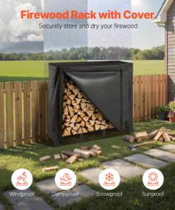 1.22m Metal Log Holder for 1/4 Cord Wood