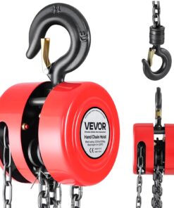 VEVOR 1 Ton Manual Chain Hoist with 6m G70 Galvanized Chain