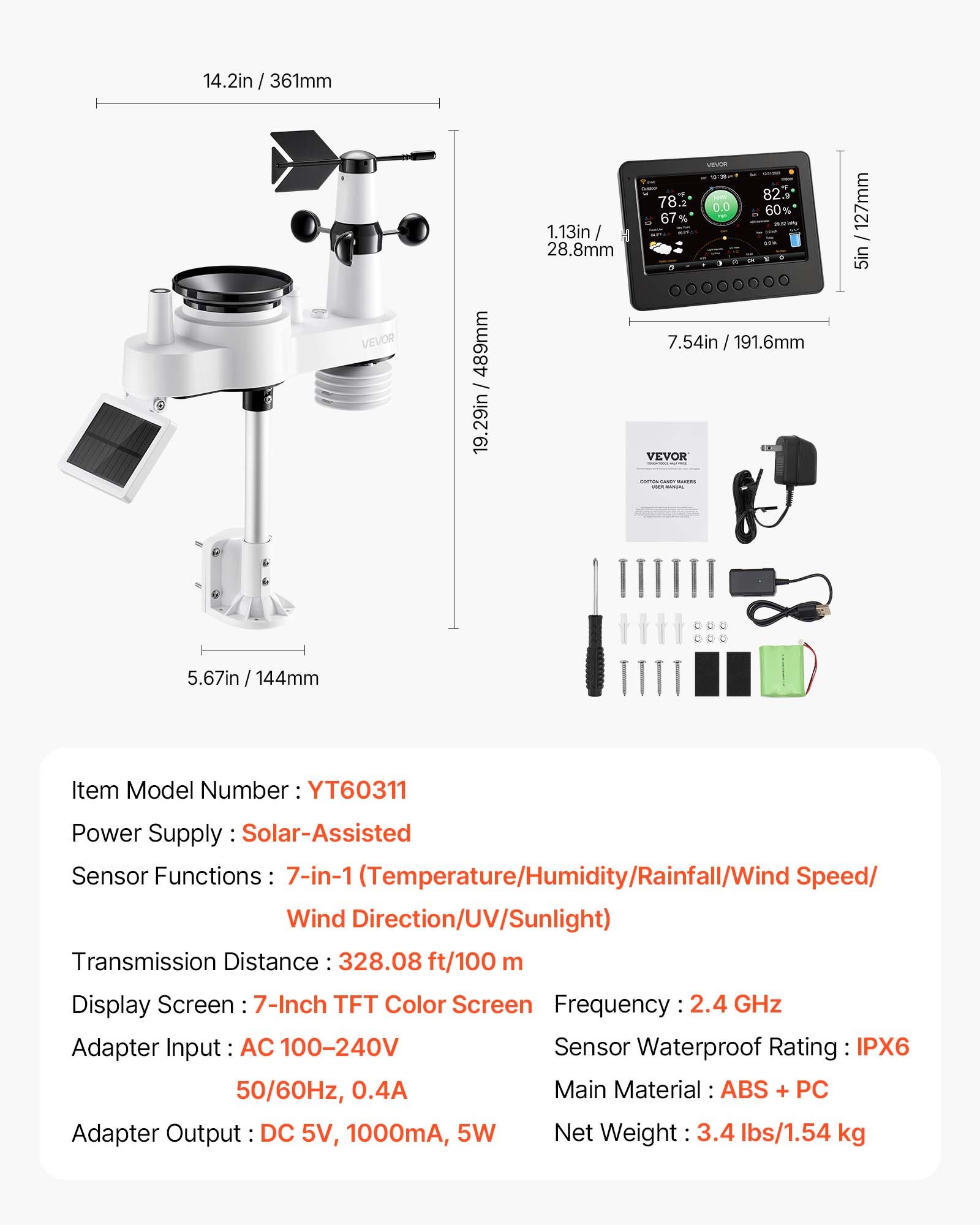 MFWWKQ6Sweatherstationf5  VEVOR Instrumenti un Citi Darbarīki | Pieejami Uzticami Mājas uzlabošanai