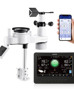 VEVOR 7-in-1 Wi-Fi Weather Station with 178 mm TFT Display