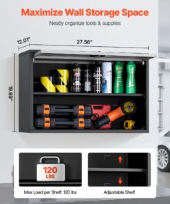 Floating Tool Cabinet with Flip-Up Door