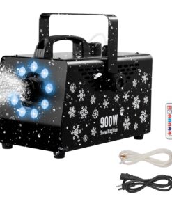 VEVOR 900W Snow Machine with LED Lights & Remote