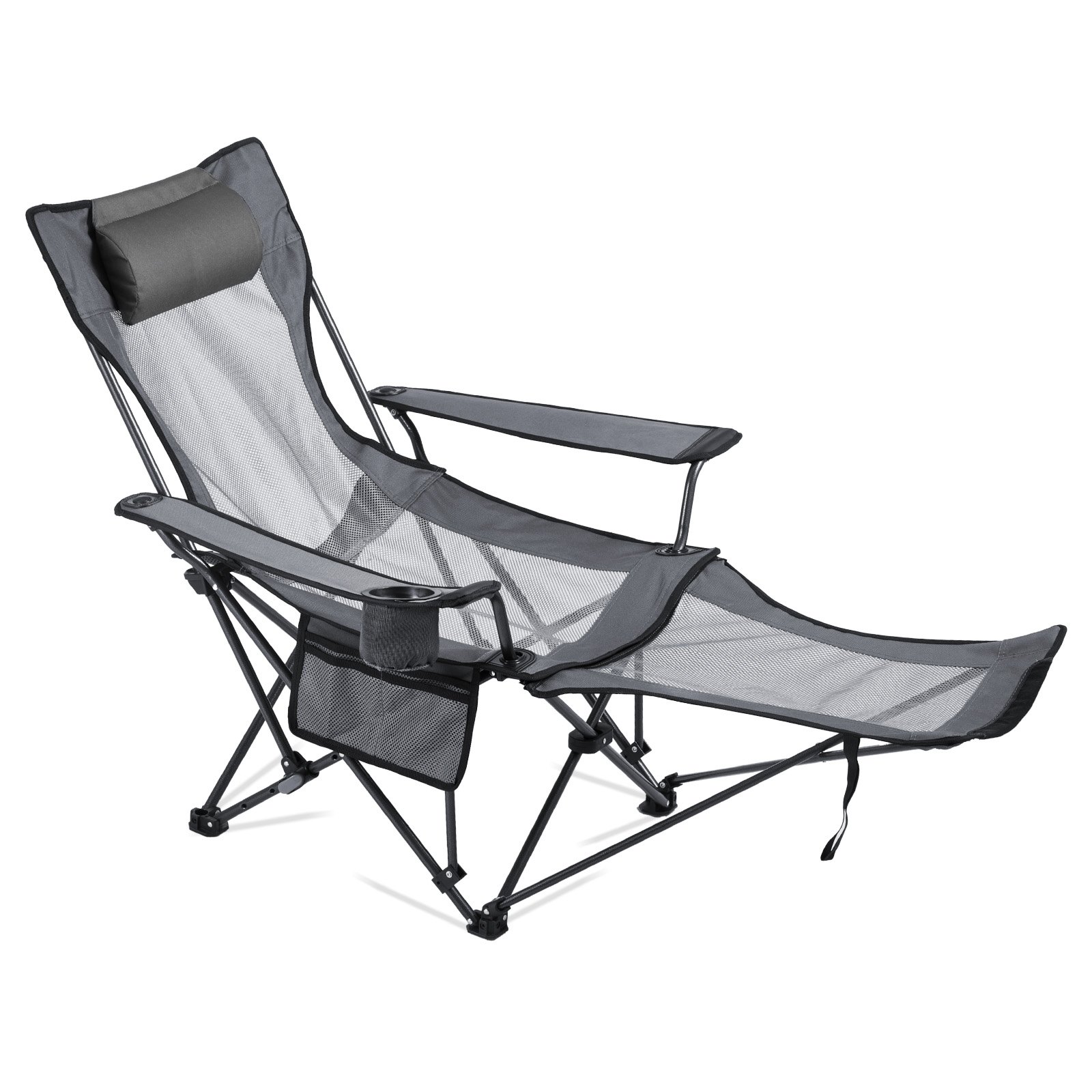 MFXGWANAfoldingcampingchairm10012  VEVOR Instrumenti un Citi Darbarīki | Pieejami Uzticami Mājas uzlabošanai VEVOR Reclining Camping Chair with Footrest