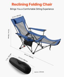 Folding Lounger with Footrest & Headrest