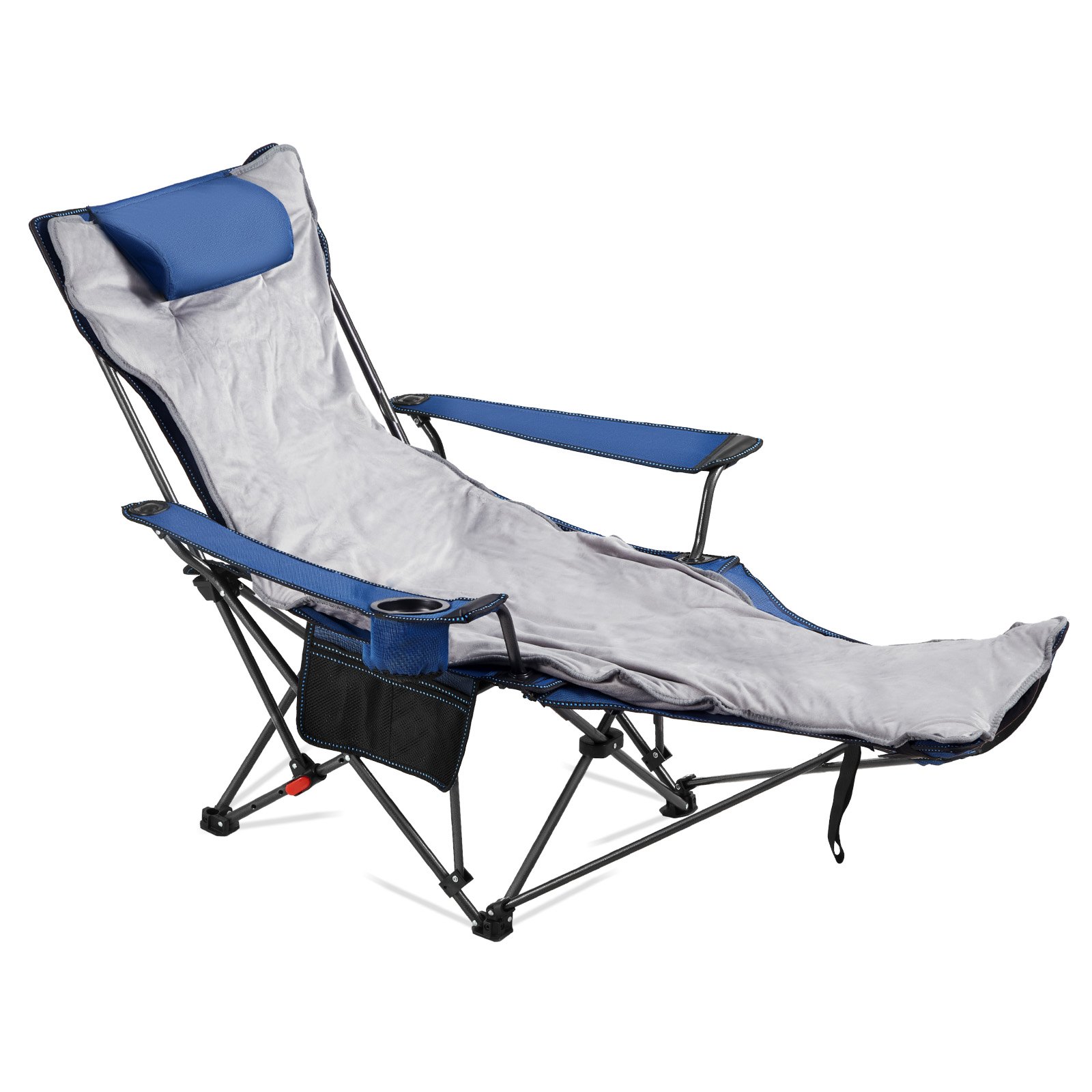 MFXGX4M2foldingcampingchairm10012  VEVOR Instrumenti un Citi Darbarīki | Pieejami Uzticami Mājas uzlabošanai VEVOR Portable Reclining Camping Chair with Footrest  Cushion