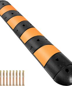 VEVOR Rubber Speed Bump with Dual Cable Channels