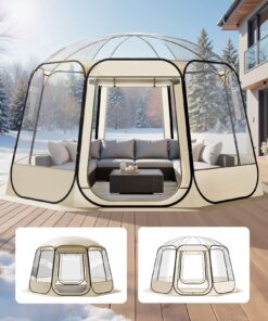 VEVOR 3.36x3.45m Clear Bubble Tent for 10-12 People