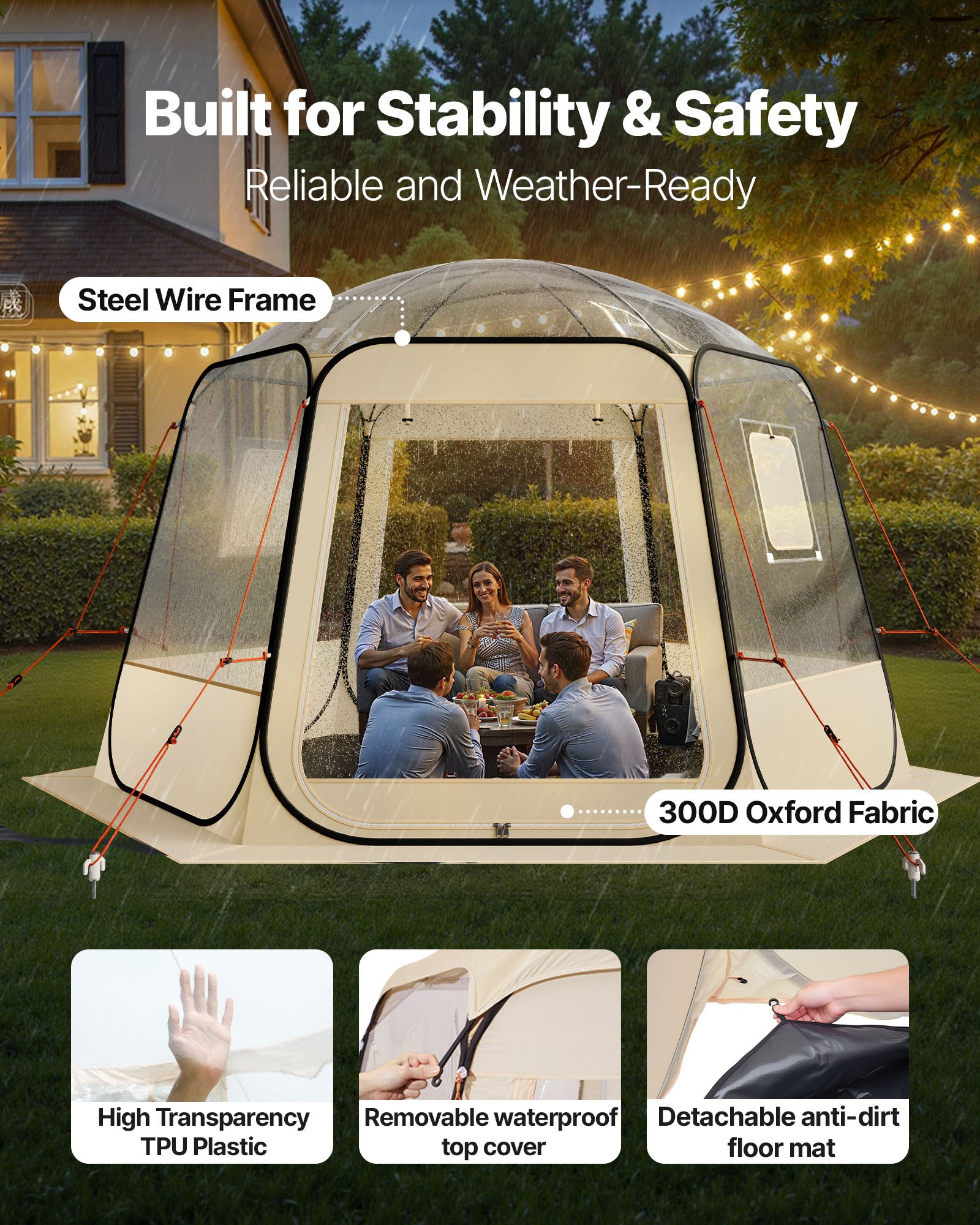 MFXUTJ5Ebubbletentf2  VEVOR Instrumenti un Citi Darbarīki | Pieejami Uzticami Mājas uzlabošanai Fits 810 People