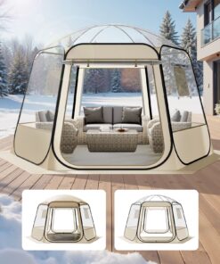 VEVOR Pop-Up Clear Bubble Tent 3.36x3.05m