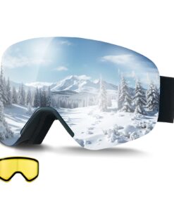 VEVOR Frameless Ski Goggles with Magnet Lens