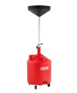 VEVOR 68L Adjustable Oil Drain Tank with Wheels