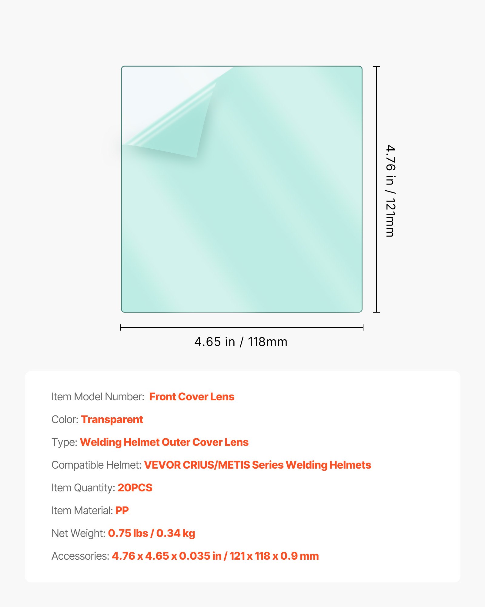MFY1CG4Bweldinglensf6  VEVOR Instrumenti un Citi Darbarīki | Pieejami Uzticami Mājas uzlabošanai