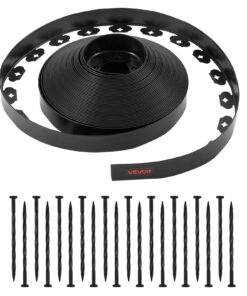 VEVOR Flexible Garden Edging Roll 30 m x 4 cm with 120 Stakes