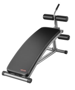 VEVOR Adjustable Sit Up Bench with Reverse Crunch Handle