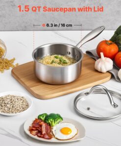 Tri-Ply Nonstick Pot for Induction