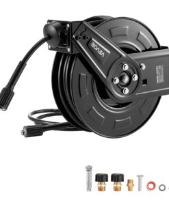 VEVOR 18.3m Heavy-Duty Pressure Washer Hose Reel