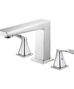 VEVOR 3-Hole Roman Tub Faucet Set with Waterfall Spout