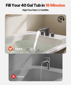 3-Hole Stainless Steel Deck Mount with Dual Handles