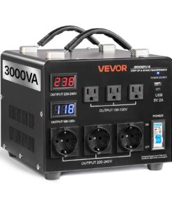 VEVOR 3000VA Automatic Step Up/Down Voltage Converter Transformer