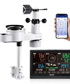 VEVOR 5-in-1 Wi-Fi Weather Station with 190.5 mm VA Display