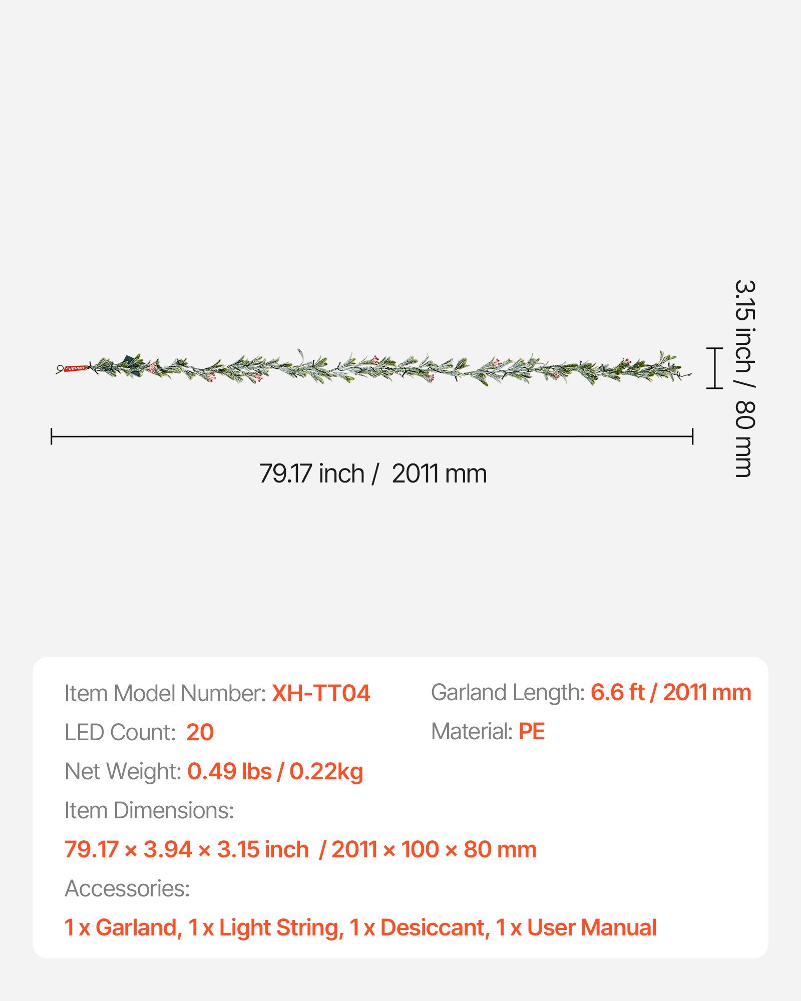 MEWBBXVEchristmasgarlandf6  VEVOR Instrumenti un Citi Darbarīki | Pieejami Uzticami Mājas uzlabošanai