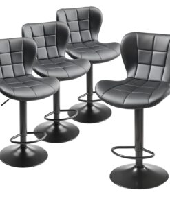 VEVOR Set of 4 Swivel Bar Stools