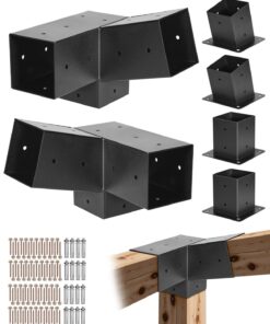 VEVOR 92x92 mm 3-Way Slanted Pergola Bracket Kit