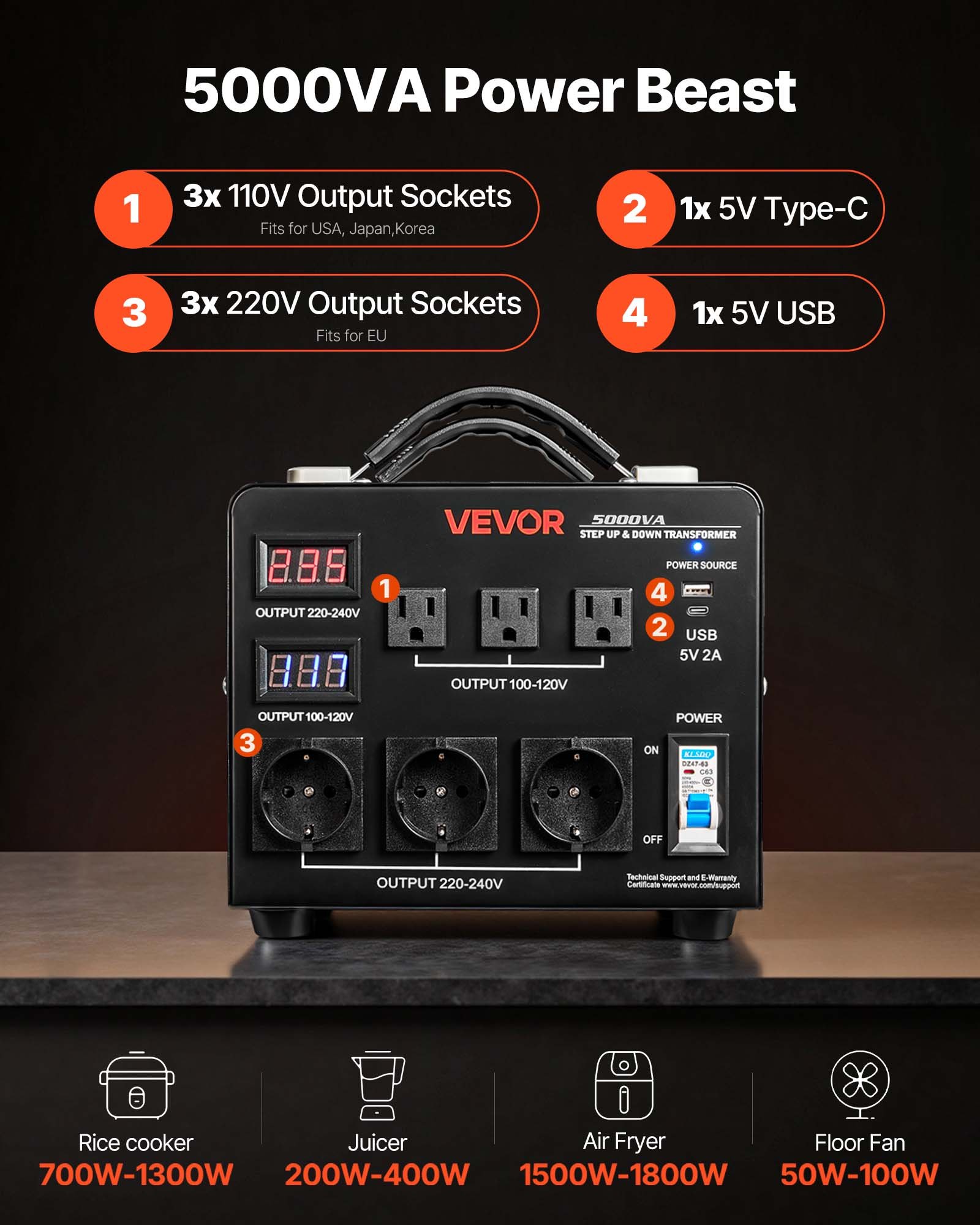 MG191ZVAvoltageconverterdef3  VEVOR Instrumenti un Citi Darbarīki | Pieejami Uzticami Mājas uzlabošanai