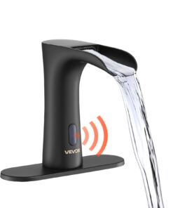 VEVOR Matte Black Touchless Bathroom Faucet with Sensor